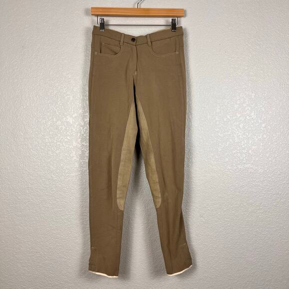 Vequi Comfort Womens Riding Breeches Large Tan Full Seat Equestrian Jodhpurs‎ - Picture 1 of 6